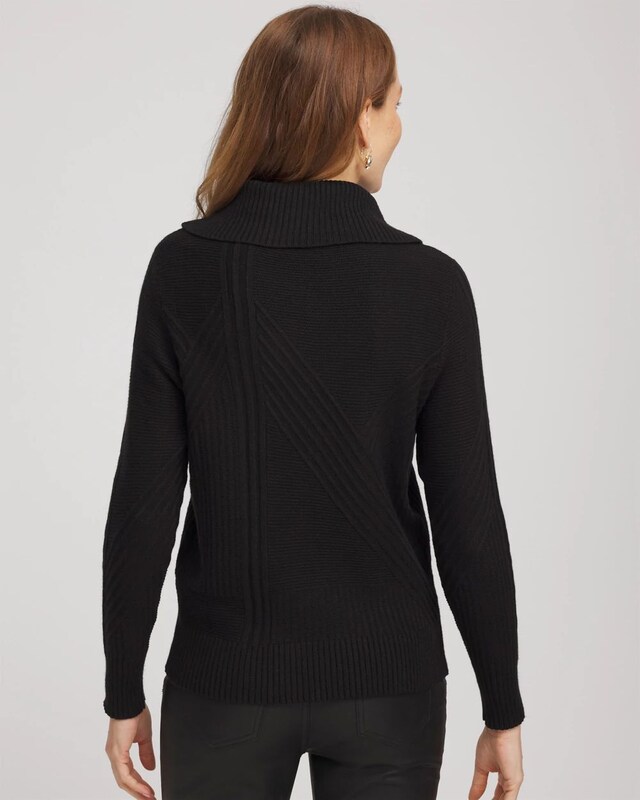 Ribbed Cowlneck Sweater - image 3